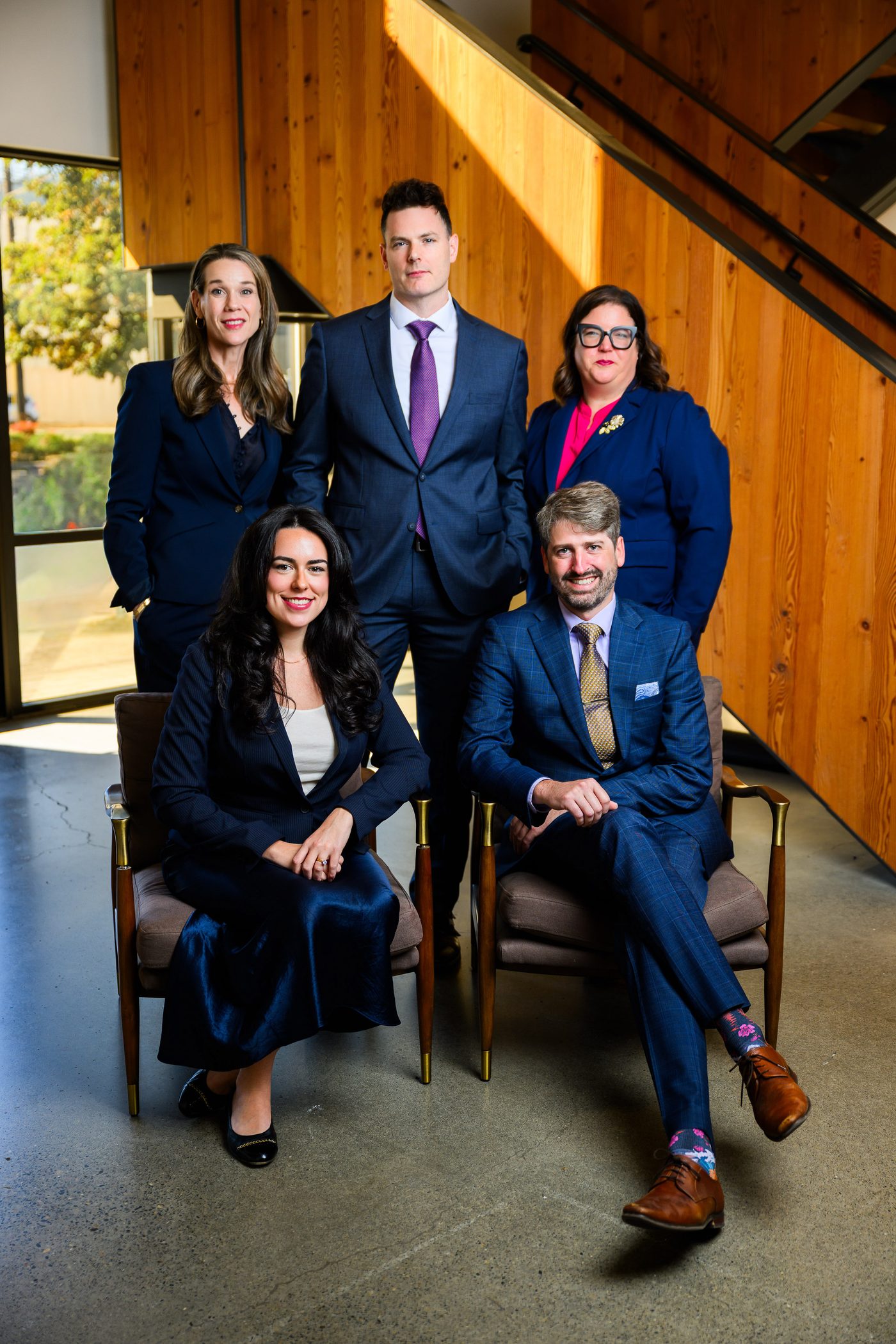 Jaimee King, Sam Smith, Anne Foster, Alina Mal, and Matt Clarkson of Smith Foster King